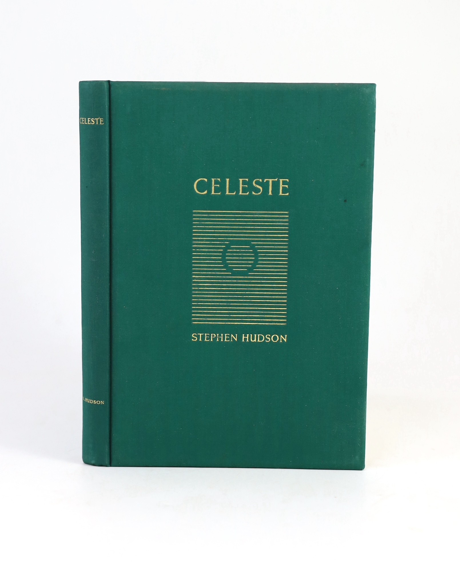Hudson, Stephen - Celeste and Other Sketches, illustrated with 6 full page wood engravings by John Nash, one of 50 on Japanese vellum, signed by author and illustrator, 8vo, green dyed linen gilt, The Blackamore Press, 1